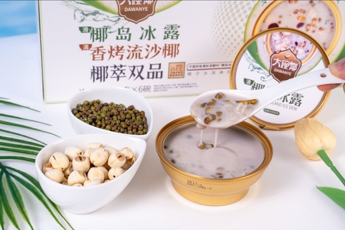 Een verfrissende drank van kokosnoot en mungboon - de perfecte combinatie van tropische kokosnoot en Chinese kruiden