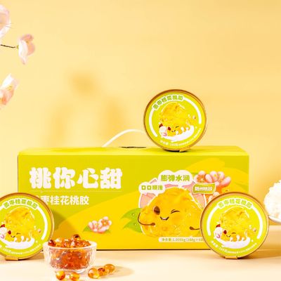 kopen HACCP Instantfoodproducten Gember Jujube Osmanthus Perziken kauwgom Pudding dessert online vervaardiging