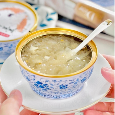 kopen Golden Osmanthus Tremella Dessert Kruidengemaakte collageen Vegan Voedend Klaar om te eten Functioneel voedsel Traditionele Chinese wellness online vervaardiging