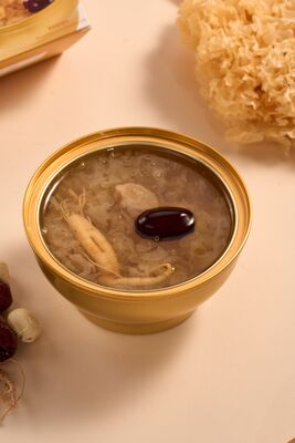 kopen Verminderde suiker Ginseng Sneeuw schimmel Voedend collageen bouillon Licht Voedend Chinees dessert Ideaal voor gezondheidsbewustzijn online vervaardiging