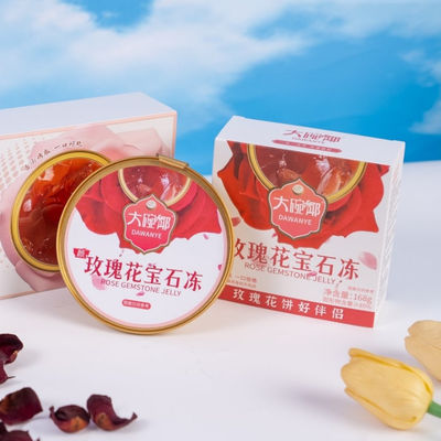 Goede prijs Rose Herbal Jelly Dessert 168g Plantgebaseerd Functioneel Voedsel Ondersteunt Huidgezondheid en Vrouwelijk Welzijn Klaar om Te Eten Low Sugar Clean Label Snack online
