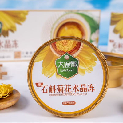 Goede prijs Plantgebaseerde Dendrobium Chrysanthemum kruidengel 168g Klaar om te eten Lichte functionele snack ondersteunt stressverlichting en dagelijkse balans Schap stabiel voor welzijnsvoedsel Export en OEM online