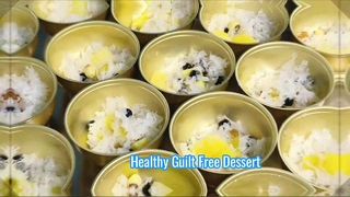 Gezond Perzikgomdessert Klaar om te eten